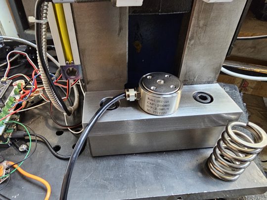 Spring measurement machine mechanism